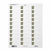 Étiquette Media, Pennsylvania  (Feuille entière)