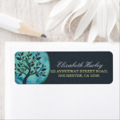 Étiquette Méditation Yoga Instructeur Elégant Aquarelle Arbr (En situation)