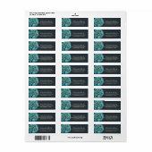 Étiquette Méditation Yoga Instructeur Elégant Aquarelle Arbr (Feuille entière)