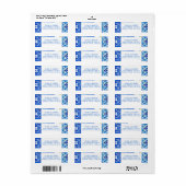 Étiquette Méditerranée été moderne carreaux Mariage Adresse (Feuille entière)