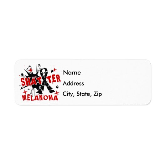 Étiquette Melanoma Shatter (Devant)