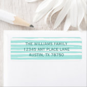 Étiquette Mele Kalikimaka Chic Turquoise (En situation)