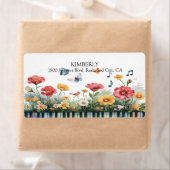 Étiquette Mélodies en fleurs (En situation)