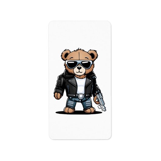 Étiquette Mèmes Teddy mignons (Devant)