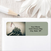 Étiquette Mémorial Iwo Jima à Washington DC (En situation)