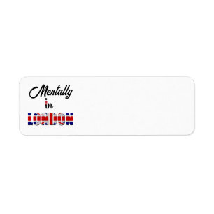 Étiquette Mental In London Adresse de retour Label