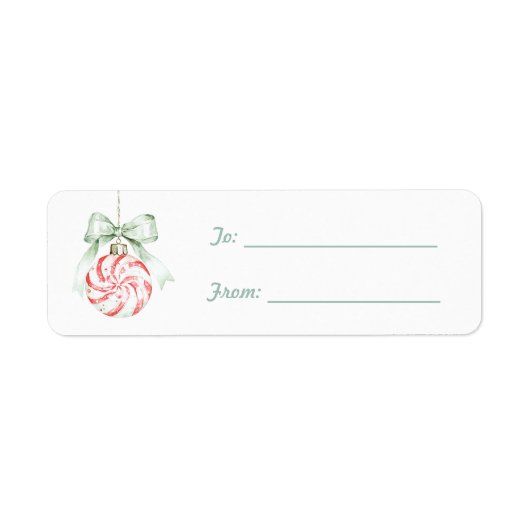 Étiquette Menthe Poivrée Noël Arc (Devant)