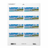 Étiquette Mer panoramique (Feuille entière)