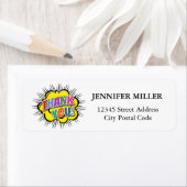 Étiquette Merci (En situation)