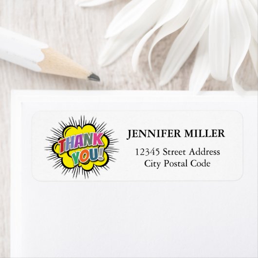 Étiquette Merci (En situation)