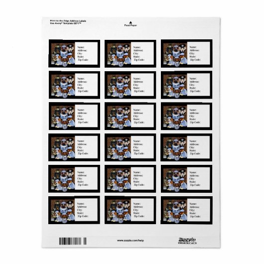 ÉTIQUETTE MERCI (Feuille entière)