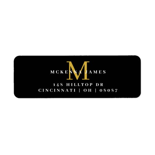 Étiquette Merci client Black Gold (Devant)