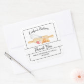 étiquette Merci Cuisine et boulangerie (Enveloppe)