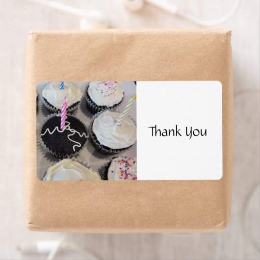 Étiquette Merci Cupcake (En situation)