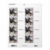 Étiquette Merci Cupcake (Feuille entière)