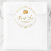 Étiquette Merci de confiture orange maison simple (Sac)