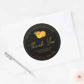 Étiquette Merci de confiture orange maison simple (Enveloppe)