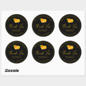 Étiquette Merci de confiture orange maison simple (Feuille)