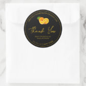 Étiquette Merci de confiture orange maison simple (Sac)