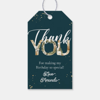 Étiquette Merci de fête de Noël d'hiver