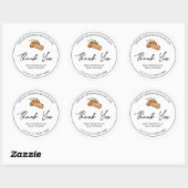Étiquette Merci de Jam (Feuille)