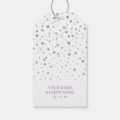 Étiquette Merci de la fête des ballons d'argent et (Dos)