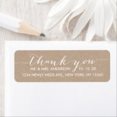 Étiquette Merci de Mariage de script simple (En situation)