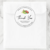 Étiquette Merci de salsa maison simple (Sac)