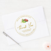 Étiquette Merci de salsa maison simple (Enveloppe)