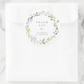 Étiquette Merci Dusty Blue Florals (Sac)