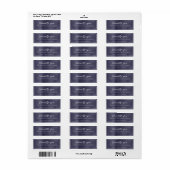 Étiquette Merci Pour Appuyer Les Petites Entreprises Marine  (Feuille entière)