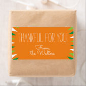 Étiquette Merci pour vous personnalisé (En situation)