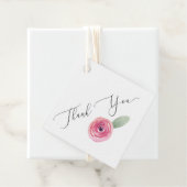 Étiquette Merci rose mariage préféré (En situation)