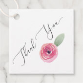 Étiquette Merci rose mariage préféré (Devant)