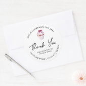 Étiquette Merci simple de Cupcakes maison (Enveloppe)