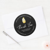 Étiquette Merci simple de Cupcakes maison (Enveloppe)
