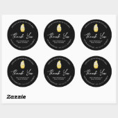 Étiquette Merci simple de Cupcakes maison (Feuille)