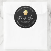 Étiquette Merci simple de Cupcakes maison (Sac)