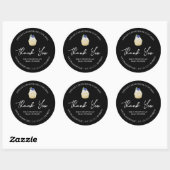 Étiquette Merci simple de Cupcakes maison (Feuille)