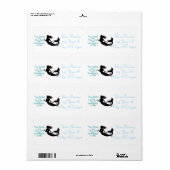 Étiquette Mermaid de plage de sable et de mer Thunder_Cove (Feuille entière)