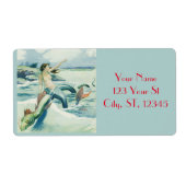 Étiquette Mermaid Riding Serpent de mer Thunder_Cove (Devant)