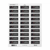 Étiquette Merriam Wild Turkey Adresse de retour Label (Feuille entière)