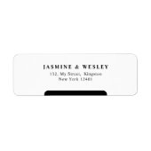 Étiquette Merrier minimal ensemble Noël Mariage (Devant)