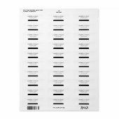 Étiquette Merrier minimal ensemble Noël Mariage (Feuille entière)