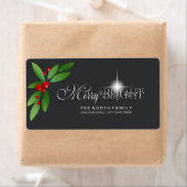 Étiquette Merry Berry Bright Christmas Greenery D591 (En situation)