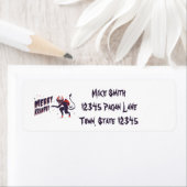 Étiquette Merry Krampus (En situation)