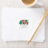 Étiquette Merry rustique rétro et brillant (En situation)