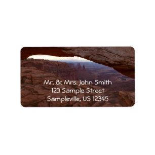 Étiquette Mesa Arch du parc national de Canyonlands