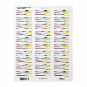 Étiquette Mess (Feuille entière)