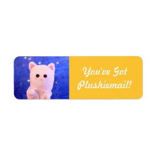 Étiquette Messagerie Photo Personnalisée Jaune Cute